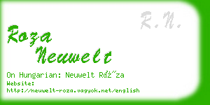 roza neuwelt business card